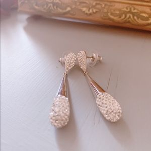 Swarovski earrings 1.7 inches long